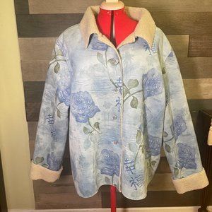 Look Last Women's 2X  Virgin Suede Jacket Tan Asian Cut Outs Virgin Leather